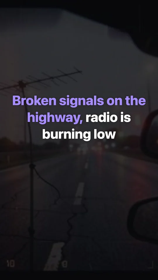 Vertical 9:16 karaoke lyric video frame for TikTok and Instagram Reels